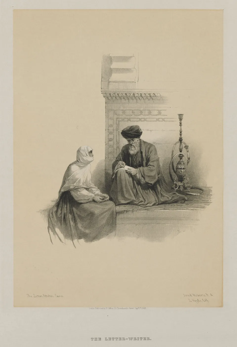 Луи Аге, «Писец в Каире», из альбома «Египет и Нубия», 1849. Кливлендский музей искусств