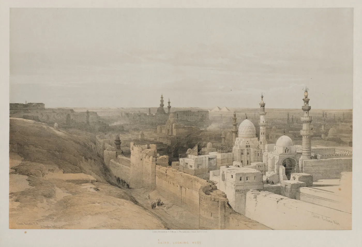 Луи Аге, «Каир, вид на запад», из альбома «Египет и Нубия», 1848. Кливлендский музей искусств