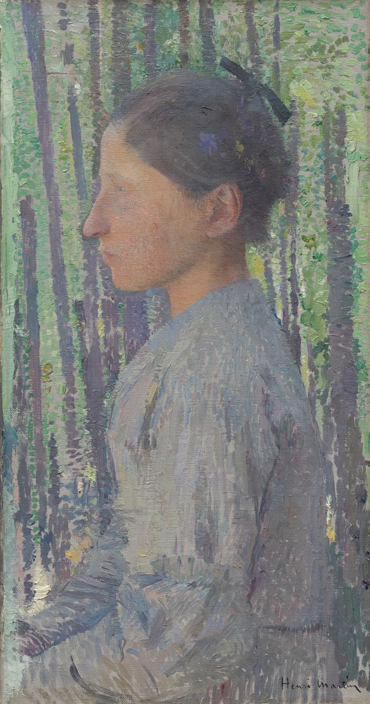 Анри Мартен, «Женщина в профиль», около 1889. Кливлендский музей искусств