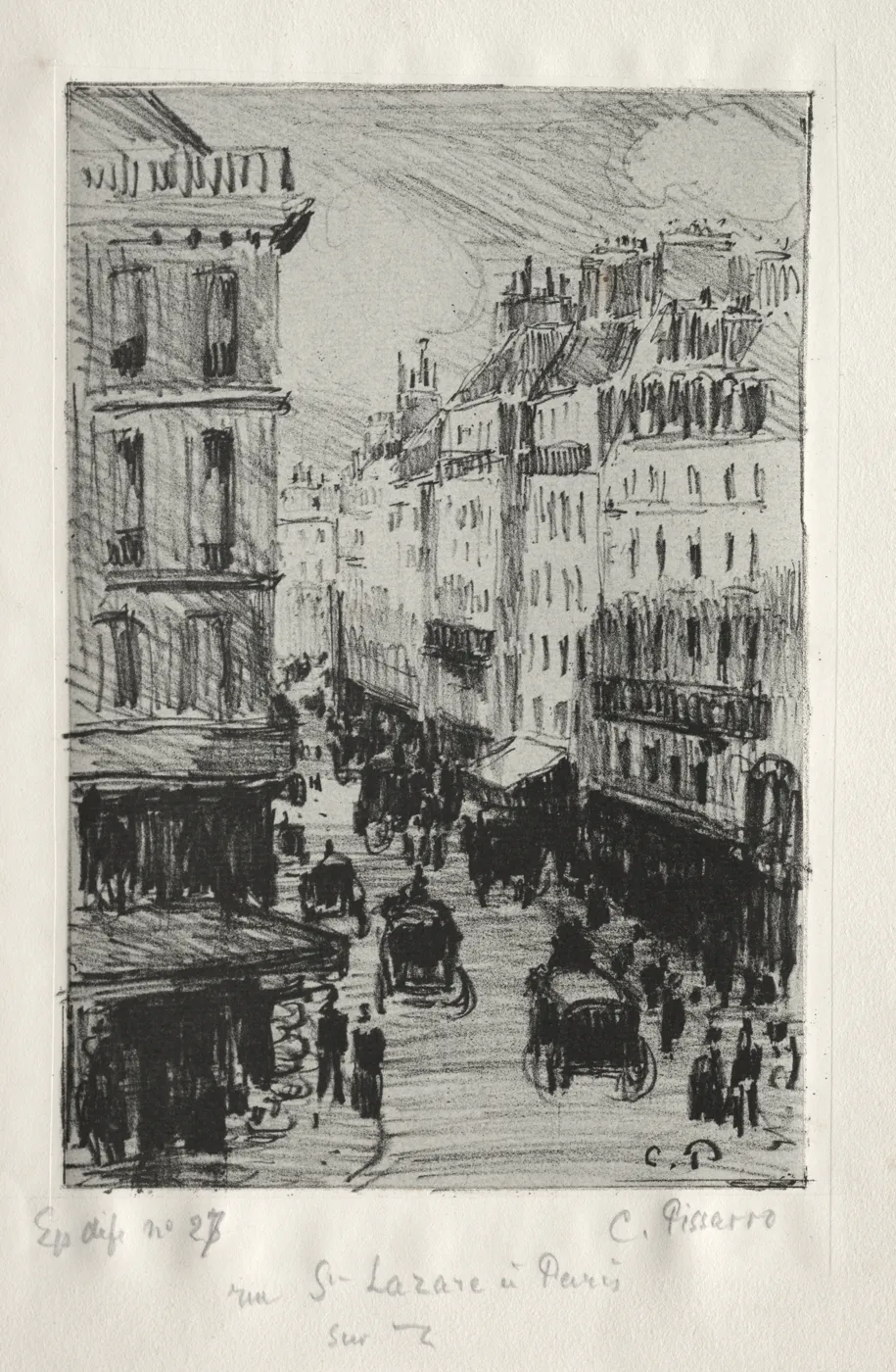 Камиль Писсарро, «Улица Сен-Лазар в Париже», 1897. Кливлендский музей искусств