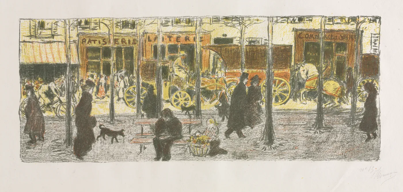Пьер Боннар, «Бульвар», 1899. Кливлендский музей искусств