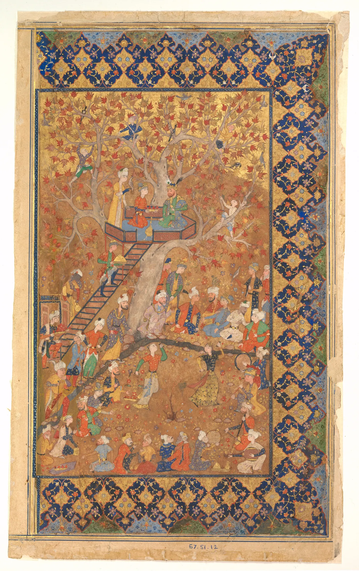 Праздник в саду. Персидская миниатюра