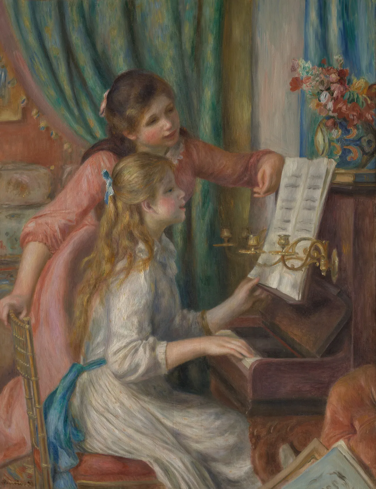 Огюст Ренуар, «Две девушки за фортепиано», 1892, Метрополитен-музей